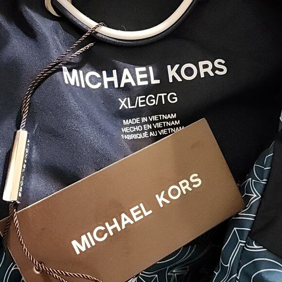 MICHAEL KORS MENS Graphic Logo Woven Hooded Jacket size XL NEW - Picture 8 of 9